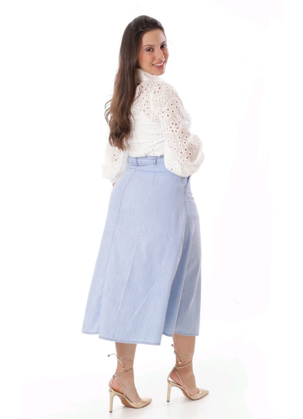 Saia Jeans Vecchi 85cm