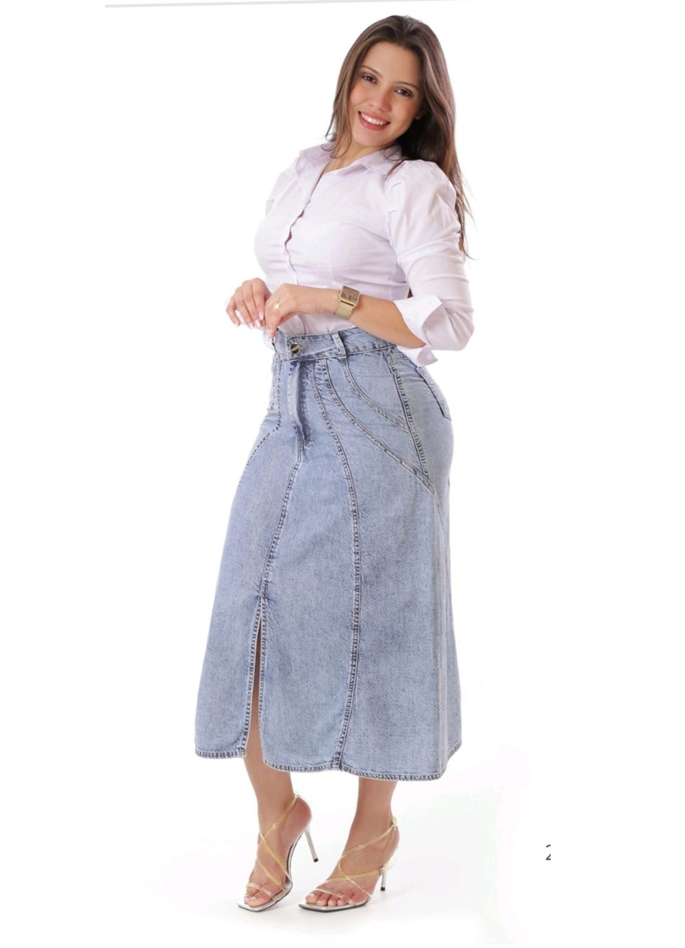 Saia Jeans Vechi 85cm