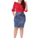 Saia feminina jeans