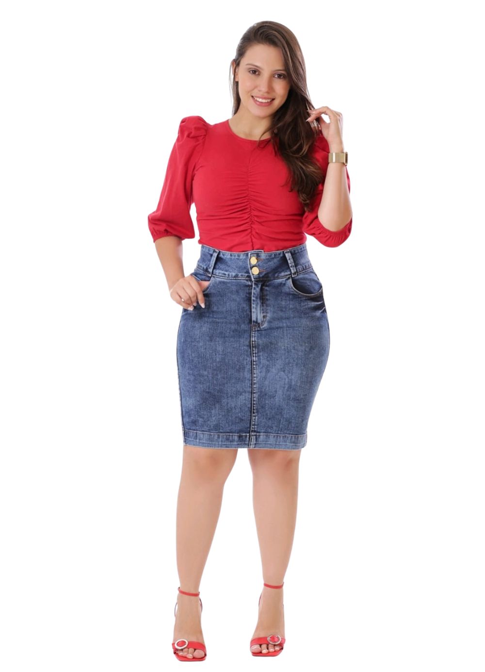 Saia feminina jeans
