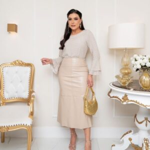 Saia Longa Fagian Jessica Tecido Leve e Versátil