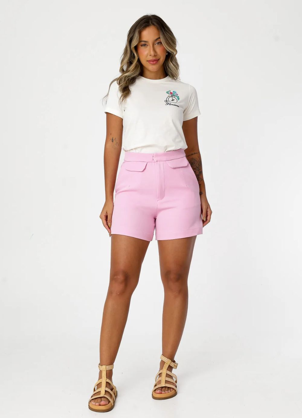 T-shirt feminina flores florescer