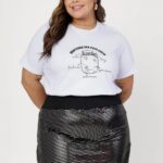 T-shirt plus size feminino