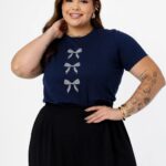 T-shirt plus size tres lacos
