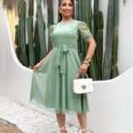 Vestido Godê Moda Evangélica