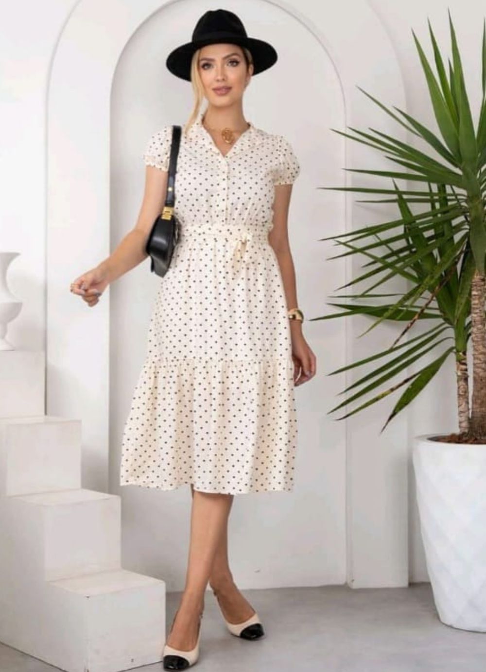 Vestido Isis Estampa Poa