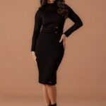 Vestido Midi de Tricô