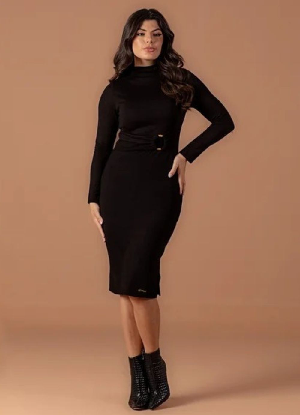 Vestido Midi de Tricô