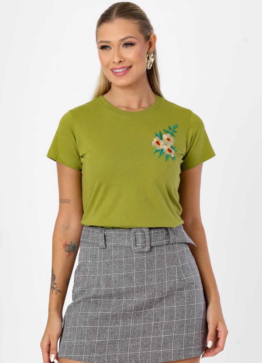 t shirt feminina flores