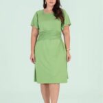 vestido de suede