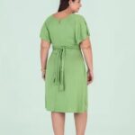 vestido de suede