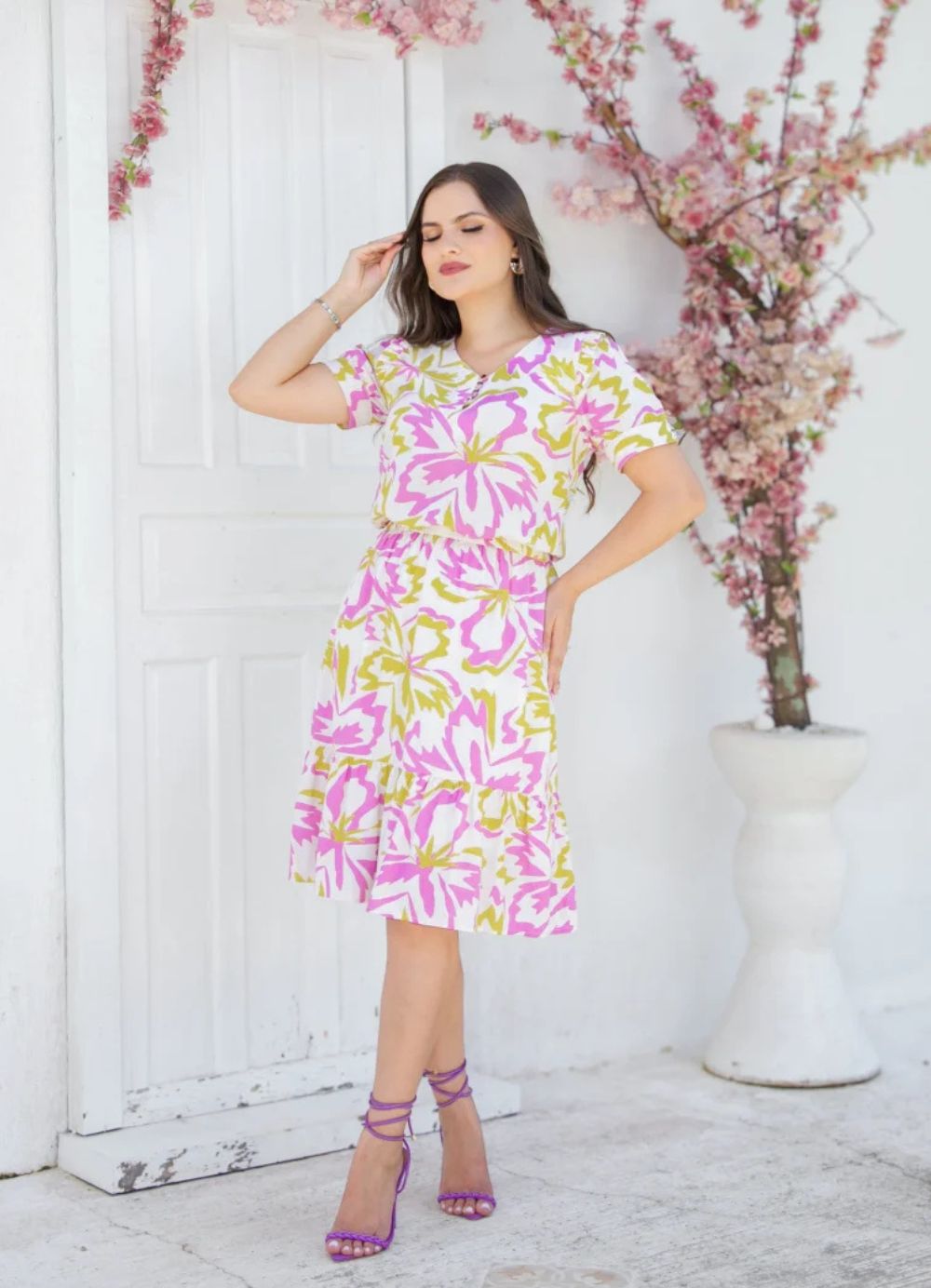 vestido de viscolinho