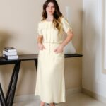 Conjunto Elegante Saia e Blusa