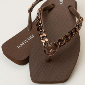 Sandália Feminina Rafitty Luxurius Bronze