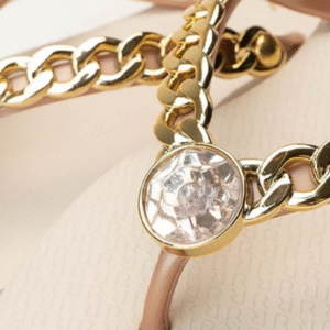 Sandália Feminina Rafitty Luxurius Cristal