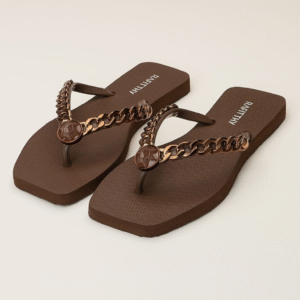 Sandália Feminina Rafitty Luxurius Bronze