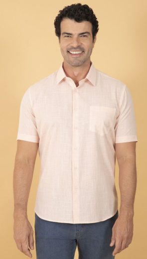 Camisa de manga curta masculina
