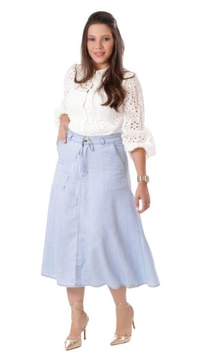 Saia Jeans Vecchi 85cm