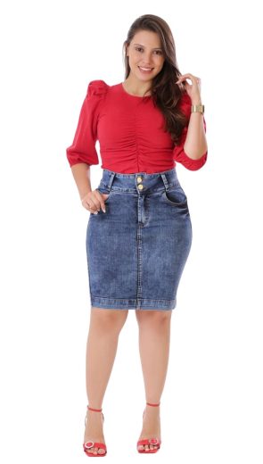 Saia feminina jeans