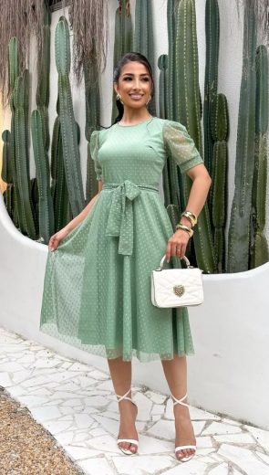 Vestido Godê Moda Evangélica