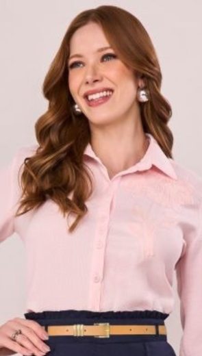 camisa maquinetada bordado