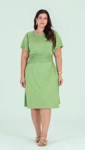 vestido de suede